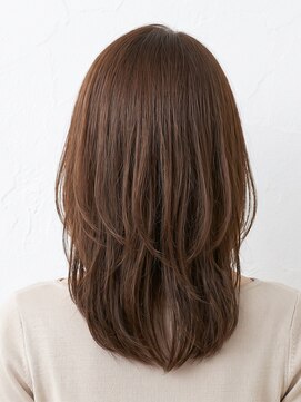 と和 巣鴨 【30代】斜めバングのひし形ナチュラルミディ
