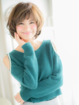 カバーヘア 上尾西口店(COVER HAIR) シースルーバング小顔くすみカラー大人ボブ上尾20代30代40代a!