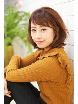 アールヘアーデザイン 御器所(r hair design) ショートバングがキュート☆ゆるふわ愛されボブ