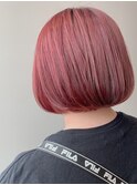 【RECIEL松阪】カシスピンク×ミニボブ