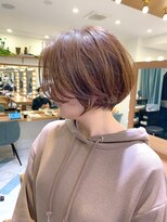 ロンド パルティール 大宮(Lond partir)&nbsp;【石田勇士郎】インナーカラー厚めバングローライトスリークボブ