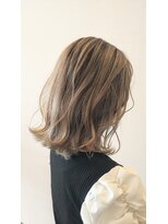 エミューヘアー デザイン ゆいの杜店(emu hair design) 外ハネミディアムボブ