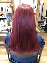 ヘアーレナータ 八王子(HAIR RENATA)&nbsp;20代30代40代艶感レッドストレート透明感ロング
