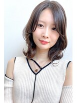 クシュ 所沢東口店(kusyu...) ペールベージュセクションカラーグラデーションカラー外ハネボブ