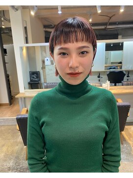 ソイ 下北沢(soi) ショートバング　　ピンクヘア　ボブ