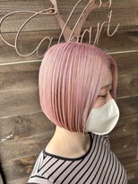 ヘアー クリエイト カルバリ(HAIR CREATE Calbari) ミニボブ×ペールピンク