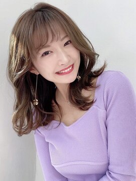 ハニーシブヤ(HONEY shibuya) HONEY 渋谷/あざとカワイイレイヤーミディ×フォギーベージュ★