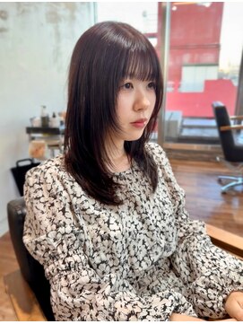 アリスバイアフロート 自由が丘(ALICe by AFLOAT) レイヤーカット／ザクザクレイヤー／レッドブラウン