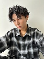 キサイ バズ(kisai BUZZ)&nbsp;kisaiBUZZ＊岬弘人メンズ波巻きスパイラルパーマセンターパート