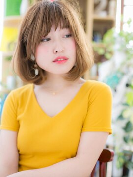 カバーヘア ブリス 大宮西口(COVER HAIR bliss) 外国人風ハイライト前下がり小顔カールボブc5大宮20代30代40代