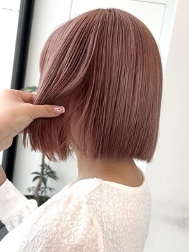 ロンド 表参道店(Lond) ブリーチ ダブルカラー ボブ 切りっぱなしボブ