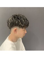 クレオ 片江店(CREO) ラフスペインカール×ハイライト