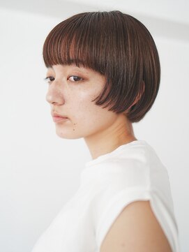 ムーン バイ ケンジ(moon by KENJE) 骨格矯正小顔似合わせカット丸みナチュラルショートボブハンサム