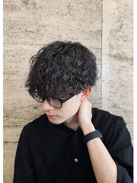 メンズギフト(men's GIFT) 刈り上げツーブロックツイストスパイラルパーマメンズマッシュ