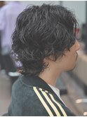メンズミディアムパーマ　スパイラルパーマ　ボブパーマ