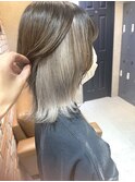 インナーカラー×ホワイトシルバー【溝の口美容室】