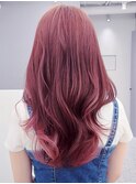 ローズピンク×ロングレイヤー