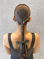 アース 三軒茶屋店(HAIR&MAKE EARTH)&nbsp;リボンが主役の大人アレンジスタイル【三軒茶屋】