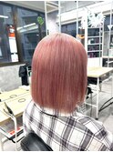 イメチェン/レッドブラウン/フルバング/似合わせカット/本厚木駅