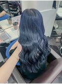 透明感ハイトーン×ブルーブラック/髪質改善メテオカラー