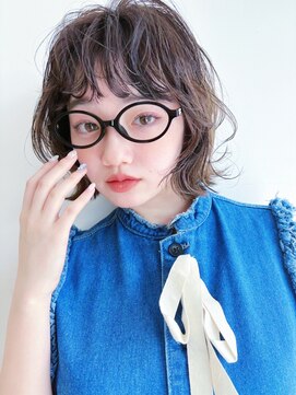 ホォレ 豊中店(fore) オリーブベージュショートミニボブグレージュブリーチレイヤー