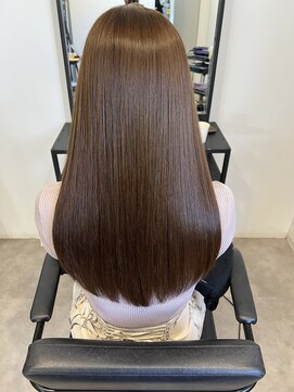 ナンバー(number+) 艶感ショコラブラウン × 髪質改善トリートメント