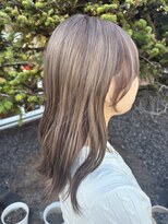 ヘアルーム フラット(HAIR ROOM flat)&nbsp;グレージュカラー【小川莉奈】