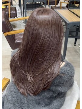 コート 表参道(Cote) 美髪レイヤーカット ロングレイヤー ピンクブラウン 秋色