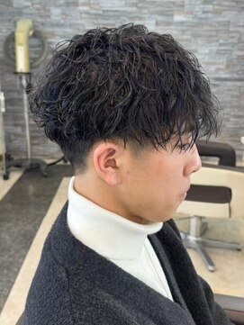 ガーデン 西川田店(garden) 宇都宮men's波巻きスパイラルパーマ波巻きパーマセンターパート