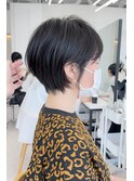ショート/ダークアッシュ/髪質改善/白髪ぼかし/似合わせ