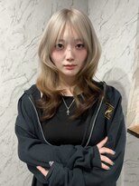 フィーリア 心斎橋堀江店(philia)&nbsp;柔らかハイトーンでトレンドカラー♪ホワイトベージュ