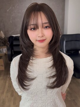 エトワ 中央店(etoi) 大分韓国かき上げレイヤーカット大人レイヤー顔まわりレイヤー