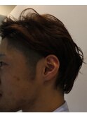メンズツーブロックショートパーマ