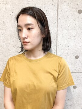 ア セカンド 清藤美容室第弐號(a sekand) [a sekand]ナチュラルカラーのシンプルなボブスタイル