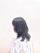 クオリス 上福岡店(QUALIS)&nbsp;前上がりウルフレイヤー/ロング/ゆるふわ/無造作ウェーブ/デジパ