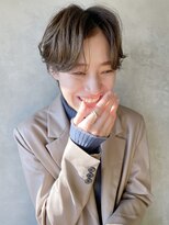 アイティーバイアルバム 下北沢店(IT by ALBUM)&nbsp;パーマハンサムショート_アースカラーくびれヘアツートン_9028