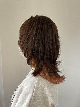 ヘアー ミッション 心斎橋店(hair Mission) レイヤースタイル×マンダリンコーラルカラー