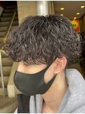 ツイストスパイラルパーママッシュメンズパーマ波巻きパーマ