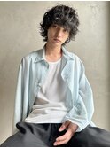 マッシュウルフ寝癖風ソフトツイストパーマ