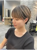 ショートボブパーマ20代30代40代イヤリングカラー大人可愛い