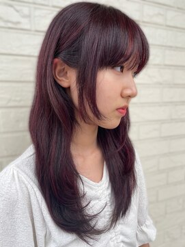 アンジュ 篠ノ井店(ange) 姫カットプラスレイヤースタイル