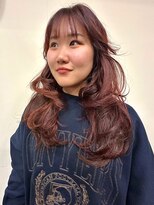 ヘアモード カクテル&nbsp;ロングレイヤー×ブリーチなしピンクブラウン 【MARIA】