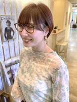 ジュール(Jule)&nbsp;【Jule】上品眼鏡マッシュショート◇ナチュラルブラウン◇神戸