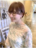 【Jule】上品眼鏡マッシュショート◇ナチュラルブラウン◇神戸
