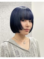 ラフ 立川(Laff)&nbsp;切りっぱなしボブミニボブぱつっとボブハイトーンボブ姫カット