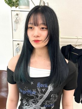 ルーナ(Luna) フェイスレイヤー　ブルーブラック×透明感ブルー