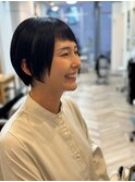 アシメバングショート