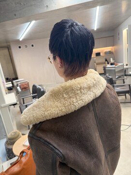 エウペ 渋谷(WEUPE) 斜めバング/グレージュカラー/デザインカラー/シルキーベージュ