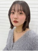 外ハネボブ/シースルーバング/顔周りレイヤー/Minori