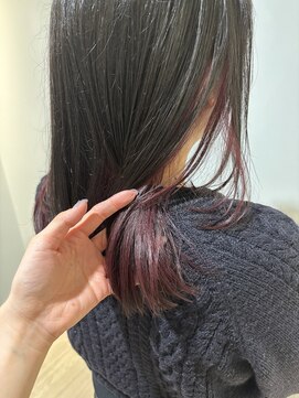 シェノン 赤羽店(CHAINON) インナーデザインカラー紫赤羽美容院おすすめカラー